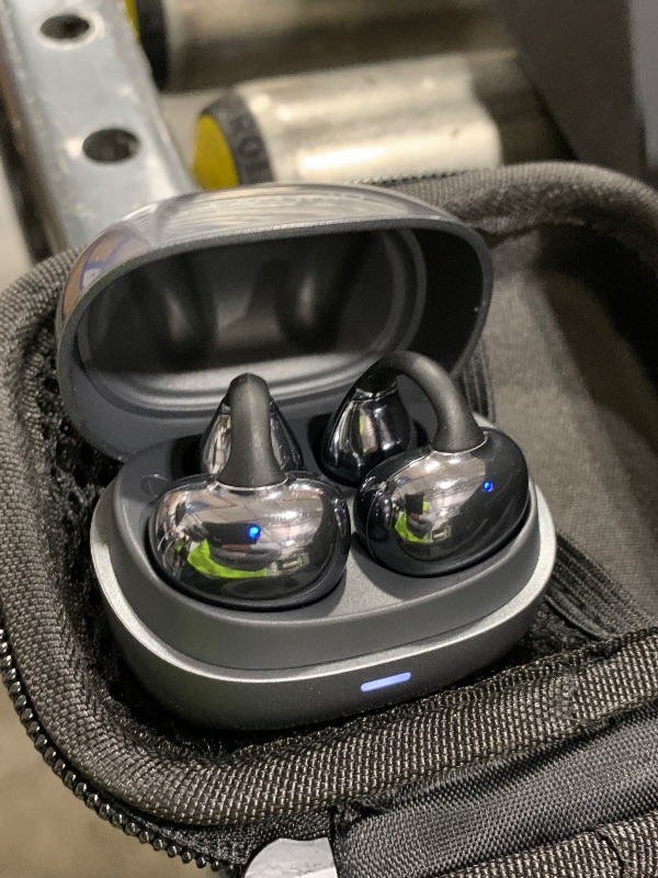 Photo 1 of ESSONIO Open Ear Clip-On Bluetooth Headphones, 60H Secure Fit Earbuds for Small Ears, Glasses Wearers, AI ENC for Office Calls, IP55 Water Resistant Multipoint Connection Spatial Audio for Running