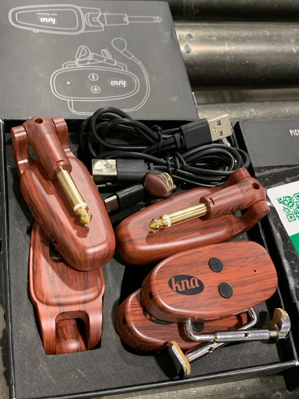Photo 1 of KNA VV-Wi Wireless Violin Viola Pickup (Updated) – UHF Piezo System with Volume Control, 50m Range, Ultra-Low Latency, Easy Install, Professional Sound for String Instruments