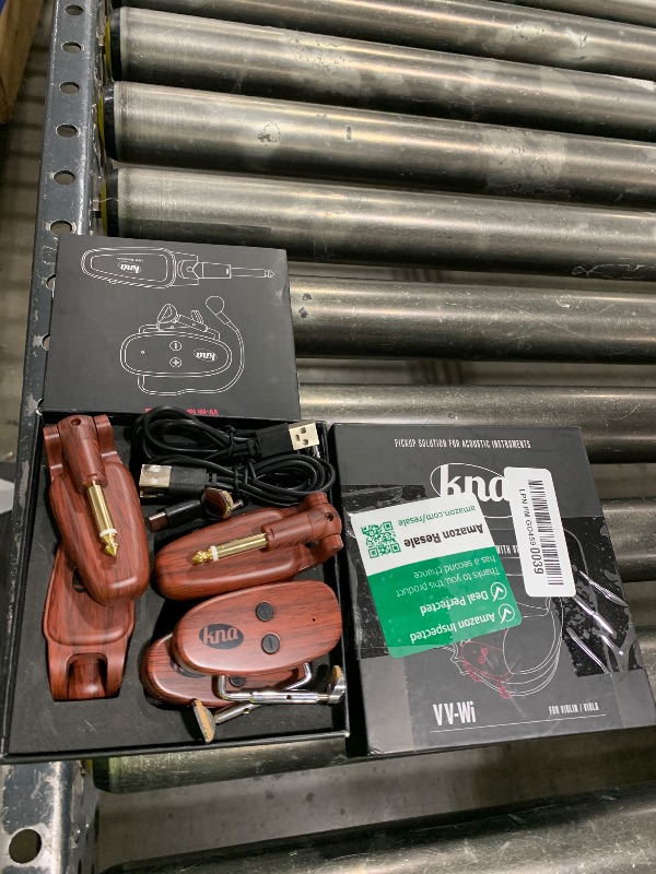 Photo 1 of KNA VV-Wi Wireless Violin Viola Pickup (Updated) – UHF Piezo System with Volume Control, 50m Range, Ultra-Low Latency, Easy Install, Professional Sound for String Instruments