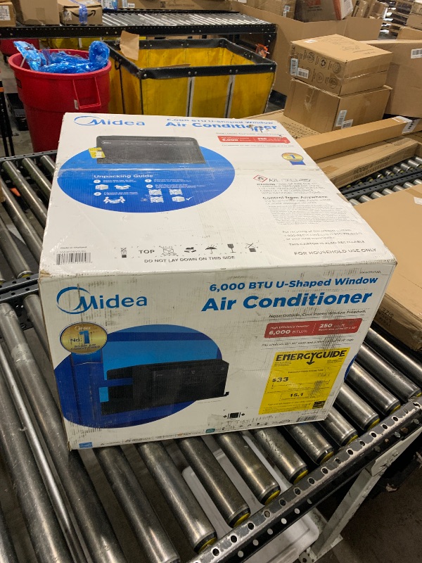 Photo 1 of JET BLACK LIMITED EDITION Midea U Shaped Window Air Conditioner for Bedroom – 6000 BTU, Smart Control, Inverter Technology – Room Darkening Side Vents – Ultra Quiet Innovative Window-Friendly Design