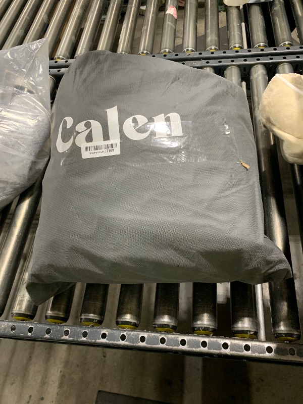 View 2 of CALEN Queen Air Mattress with Built-in Pump, Full-Surround Fabric-Reinforced Construction, Honeycomb Coil-Beam Support, 18" Raised Design, 850 lbs Capacity, Fast 3-Min Inflation for Home & Guests