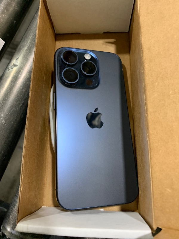 Photo 1 of Apple iPhone 15 Pro, 128GB, Blue Titanium - Unlocked (Renewed)