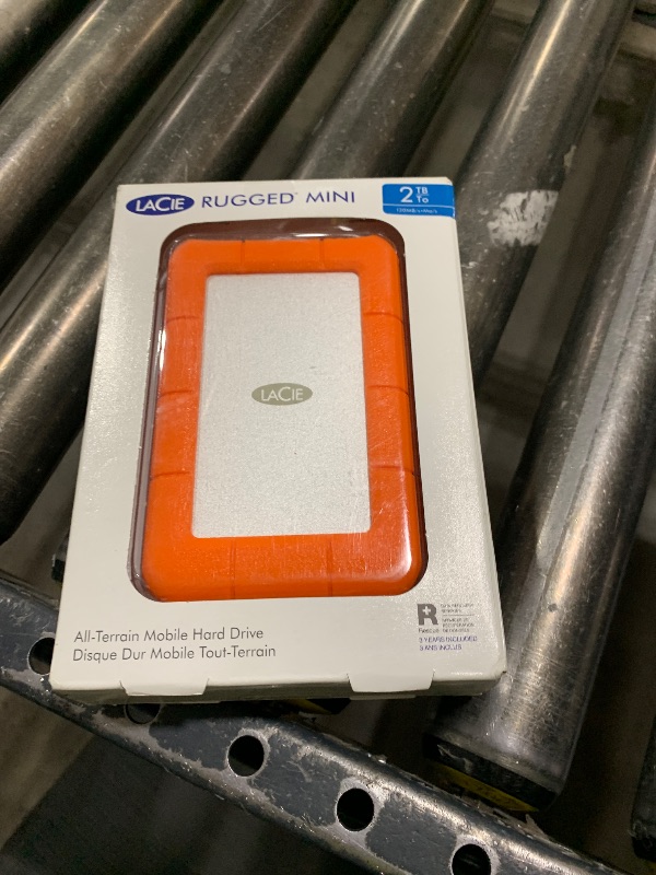 Photo 1 of LACIE Z230636-240FLaCie Rugged Mini USB 3.0 2TB External Hard Drive + Case Logic Portable Hard Drive Case