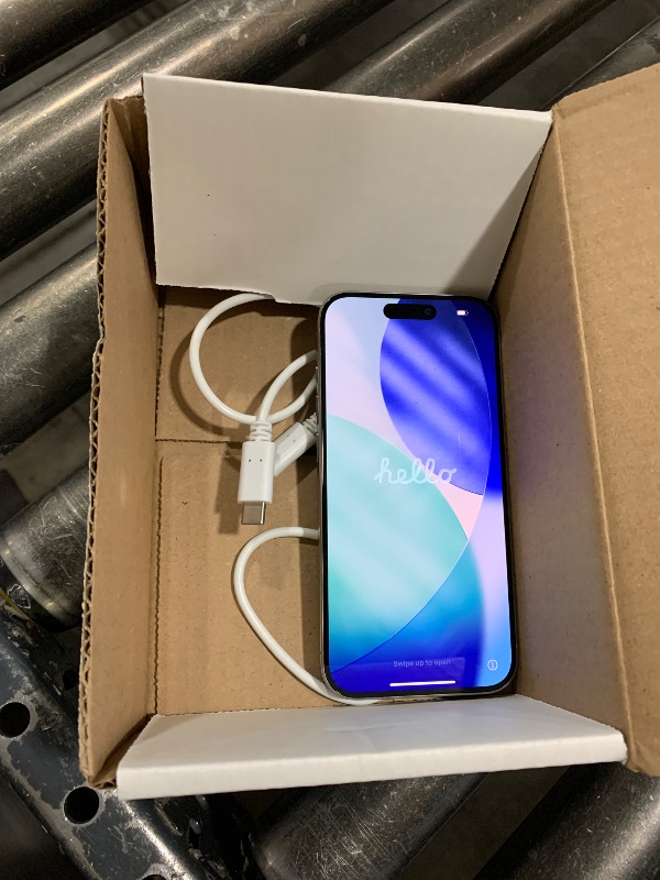 Photo 1 of Apple iPhone 15 Pro, 128GB, Natural Titanium - Unlocked (Renewed)