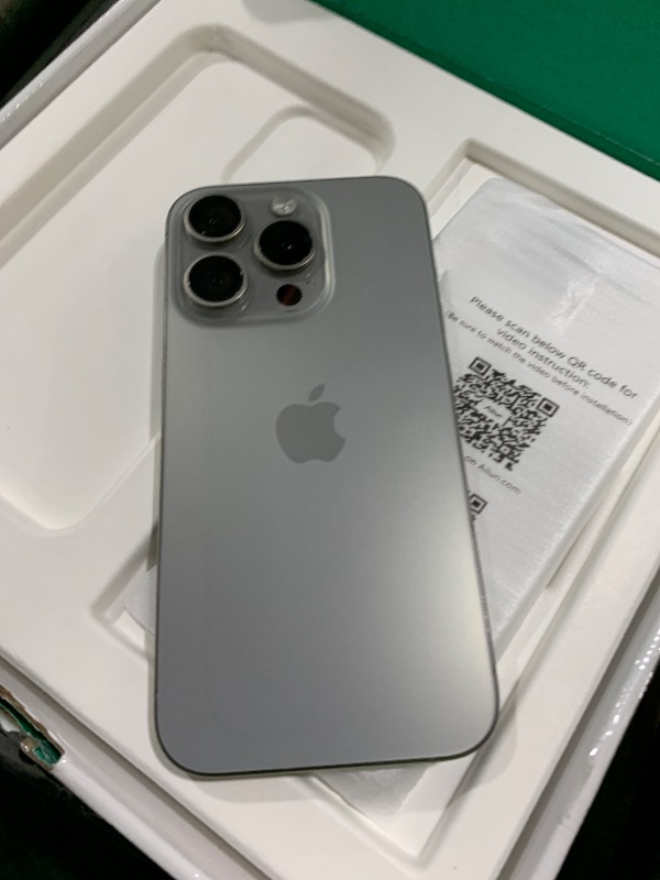 Photo 1 of Apple iPhone (Renewed Premium) 15 Pro, 256GB, Natural Titanium - Unlocked
