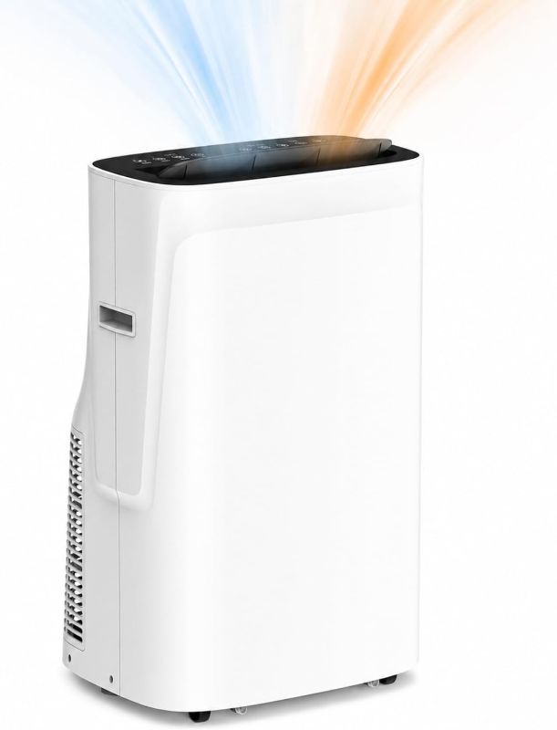 Photo 1 of Coolblus Inverter Air Conditioners 15000BTU, 4 in 1 Portable AC Unit with Heat/Dehumidify, Wi-Fi Smart AC Cool Up to 700 Sq.Ft, Window Kit, Contains Replacement Power Cords, White-15000BTU-WIFI-HEAT