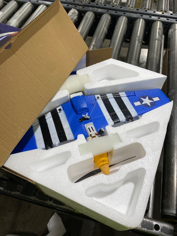 Photo 1 of LEAMBE 4 Channel RC Plane, Ready to Fly Aerobatic Aircraft, Easy Control for Beginners, P51 Mustang RC Airplane for Adults Blue