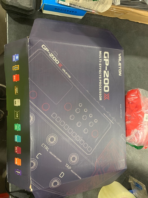 Photo 1 of VALETON Multi Effects Processor Pedal with Expression Pedal FX Loop MIDI I/O Amp Modeling IR Cabinets Simulation Stereo OTG USB Audio Interface GP-200X (Include 10 Pcs Additional Footswitch Toppers)