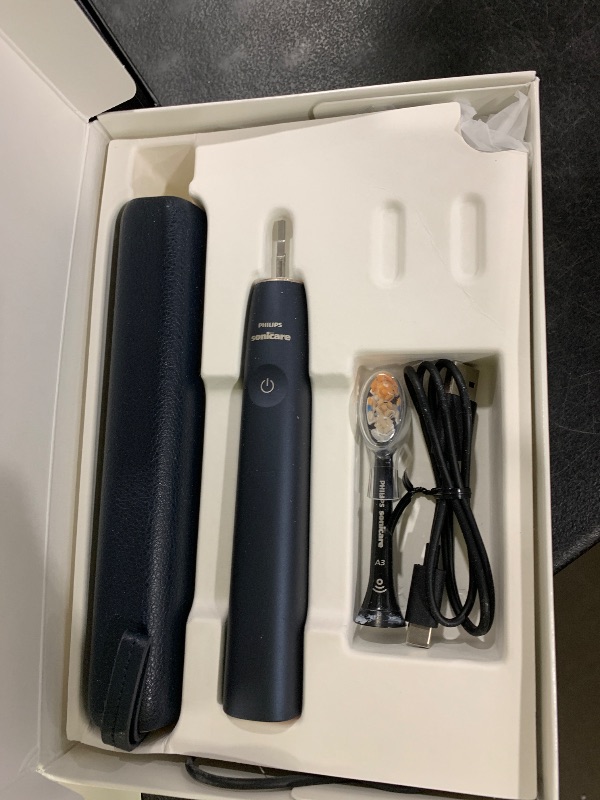 Photo 1 of Philips Sonicare DiamondClean 9900 Prestige Electric Toothbrush - with SenseIQ Technology and Advanced AI App, 5 Brushing Modes, 3 Intensity Levels, Charging Travel Case,Midnight Blue, Model HX9990/12