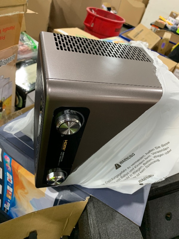 Photo 1 of 2000 ANSI Lumens Built-in Streaming App Full HD Smart Projector, HAPPRUN Native 1080P Movie Projector with Auto Focus, WiFi and Bluetooth, 300'' Large screen, Suitable for Home, Outdoor and Indoor