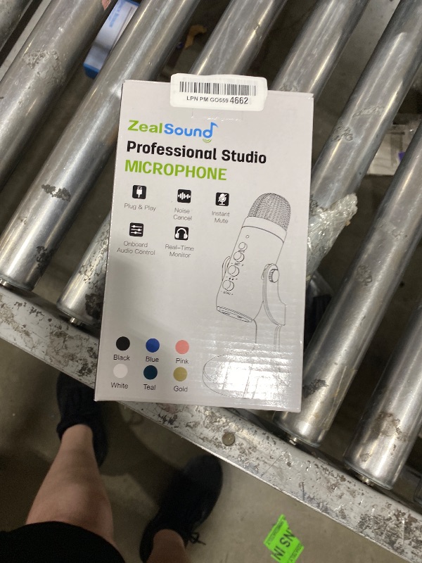 Photo 1 of ZealSound Podcast Microphone for PC, Noise Cancellation USB Mic with Gain, Volume Adjustment & Mute Button, Monitoring & Echo, for YouTube, TikTok, Podcasting, Streaming, iPhone, iPad, Android, Mac