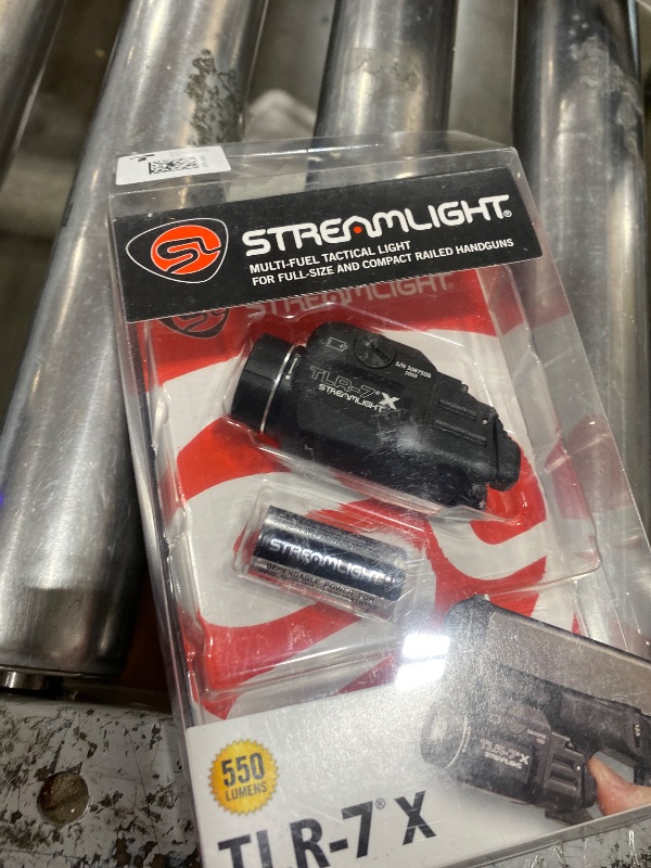 Photo 1 of Streamlight 69424 TLR-7 X 500-Lumen Compact Tactical Weapon Light, Includes High, Low Paddle Switches and Key Kit, Black