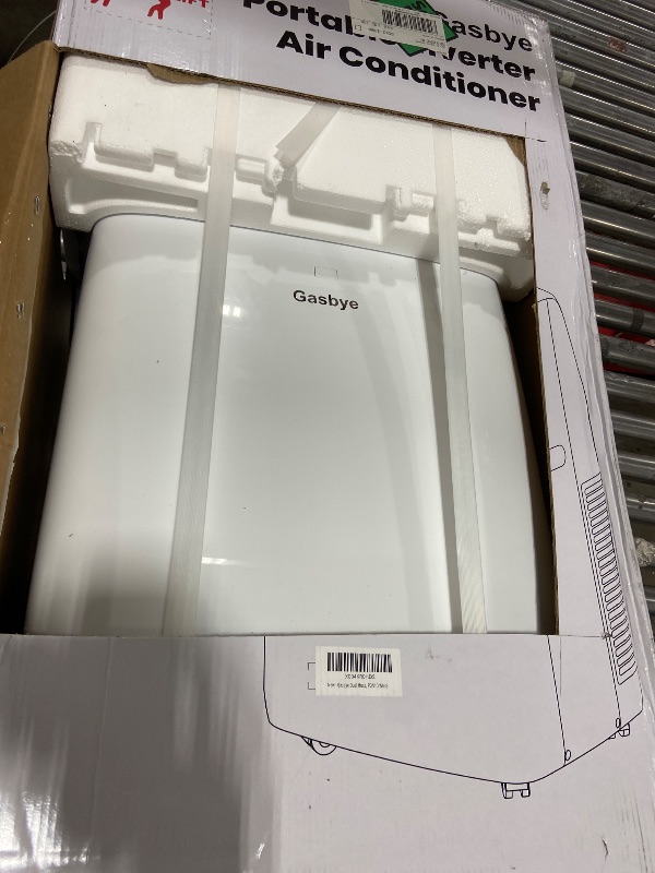 Photo 1 of Gasbye Dual Hose Portable Air Conditioner, [2026 Upgraded] Full DC Inverter Compressor, Energy-Saving 13.6 CEER, Low Noise (45dB), Cools Room up to 500 Sq.Ft., Backlit Remote Control, 14,000BTU, White
