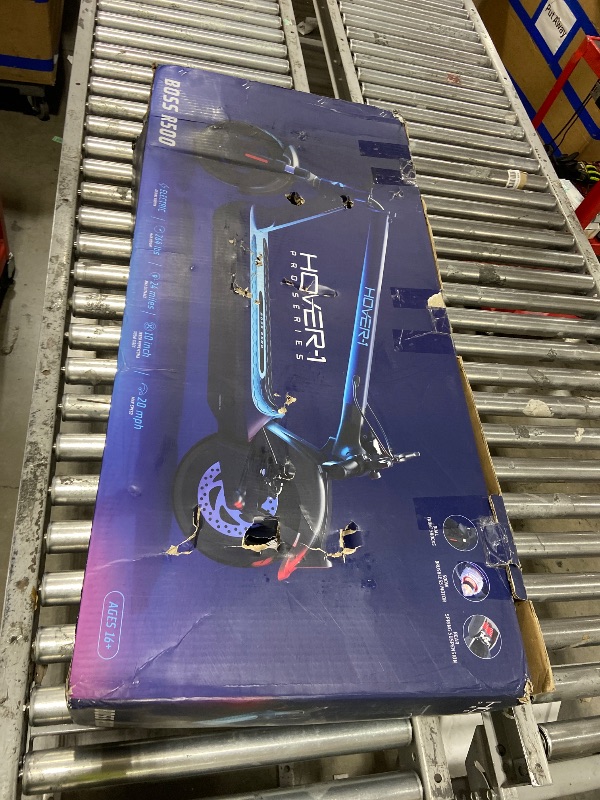 Photo 1 of Hover-1 Pro Series Boss Foldable Electric Scooter with 500W Brushless Motor, 20 mph Max Speed, 10” Honeycomb Tires and 24 Mile Range Commuter Scooter for Adults and Teens.