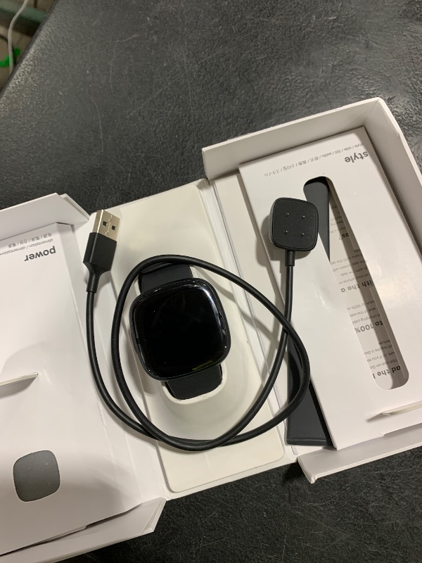 Photo 1 of Fitbit Sense 2 Advanced Health and Fitness Smartwatch with Stress and Sleep Tools - 3-Month Google Health Premium Membership Included - ECG App, SpO2, 24/7 Heart Rate, and GPS - Shadow Grey/Graphite