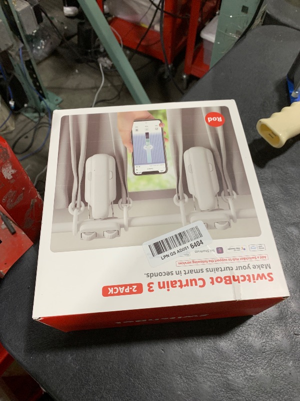 Photo 1 of SwitchBot 2025 Automatic Curtain Opener 2 Packs with Remote, Bluetooth Remote Control, WiFi&APP Control, Upgraded High-Performance, Add Hub to Work with Alexa, Google Home, HomeKit