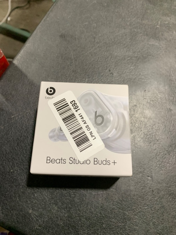 Photo 1 of Beats Studio Buds + | True Wireless Noise Cancelling Earbuds, Enhanced Apple & Android Compatibility, Built-in Microphone, Sweat Resistant Bluetooth Headphones, Spatial Audio - Transparent