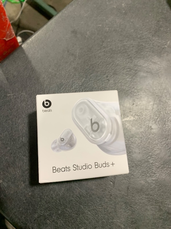 Photo 1 of Beats Studio Buds + | True Wireless Noise Cancelling Earbuds, Enhanced Apple & Android Compatibility, Built-in Microphone, Sweat Resistant Bluetooth Headphones, Spatial Audio - Transparent