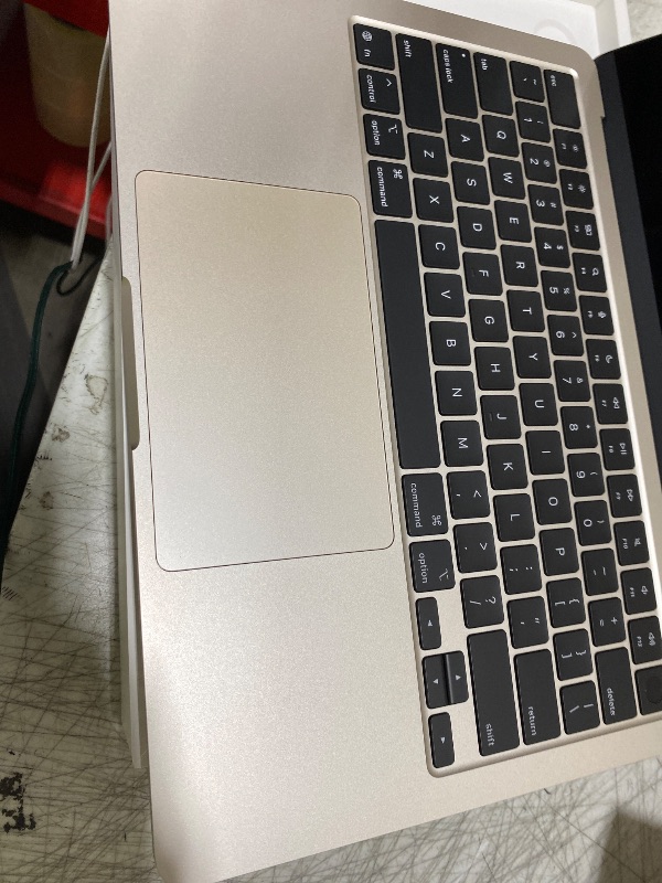 Photo 1 of Apple 2025 MacBook Air 13-inch Laptop with M4 chip: Built for Apple Intelligence, 13.6-inch Liquid Retina Display, 16GB Unified Memory, 256GB SSD Storage, 12MP Center Stage Camera, Touch ID; Starlight