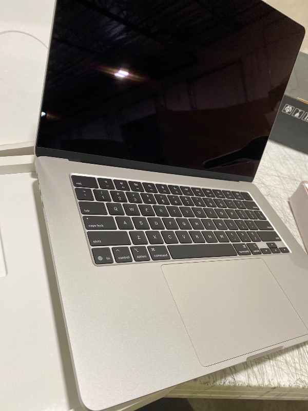 Photo 1 of Apple 2025 MacBook Air 15-inch Laptop with M4 chip: Built for Apple Intelligence, 15.3-inch Liquid Retina Display, 24GB Unified Memory, 512GB SSD Storage, 12MP Center Stage Camera, Touch ID; Silver