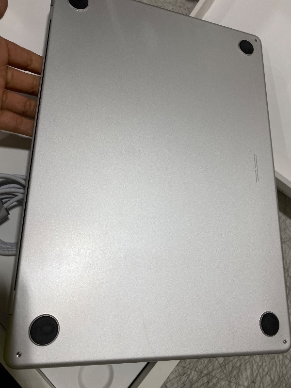 Photo 1 of Apple 2025 MacBook Air 15-inch Laptop with M4 chip: Built for Apple Intelligence, 15.3-inch Liquid Retina Display, 24GB Unified Memory, 512GB SSD Storage, 12MP Center Stage Camera, Touch ID; Silver