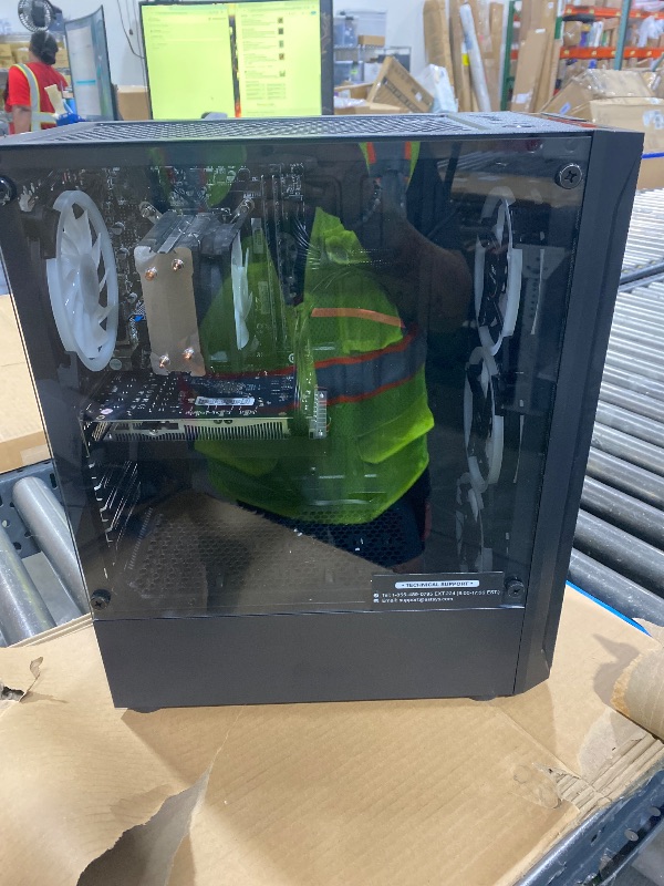Photo 1 of STGAubron Gaming PC Desktop Computer, Intel Core i7 up to 3.9GHz, Radeon RX 580 8G, 16G RAM, 512G SSD, WiFi 6, BT 5.0, RGB Fan x4, Windows 11 Home