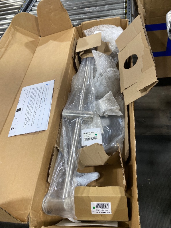 Photo 1 of Symmons Braston HydroMersion Single Handle Shower Faucet Trim Kit with Hand Spray in Satin Nickel - 1.5 GPM (Valve not Included) - S5898STN15TRM