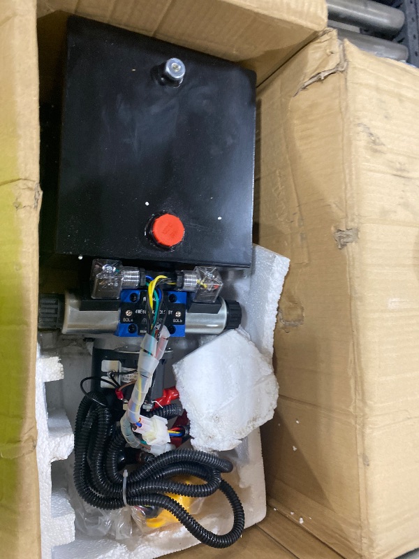 Photo 1 of New 12V Hydraulic Pump/Hydraulic power unit/Electric dump trailer power unit (Double Acting 6 Quart)
