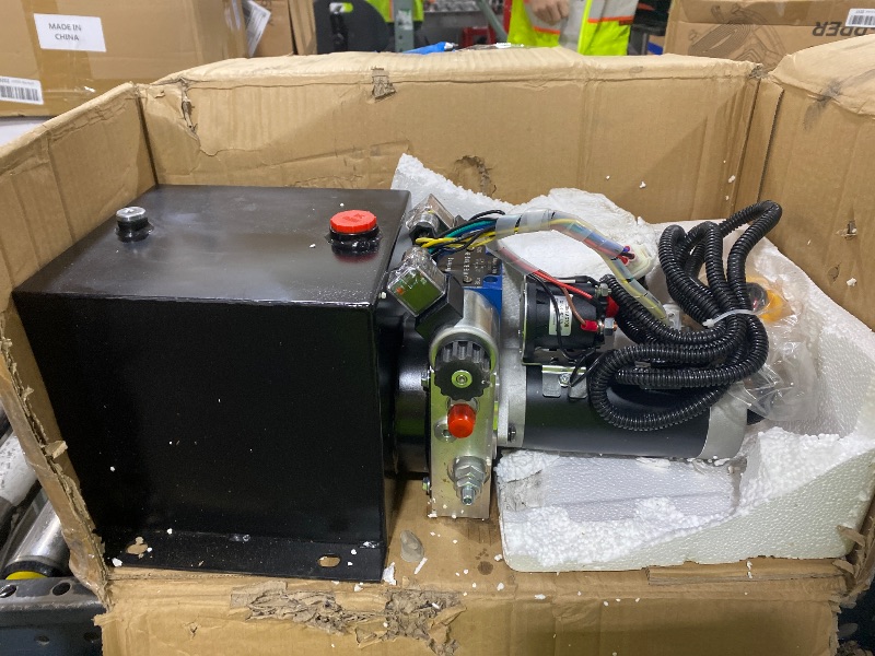 Photo 1 of New 12V Hydraulic Pump/Hydraulic power unit/Electric dump trailer power unit (Double Acting 6 Quart)