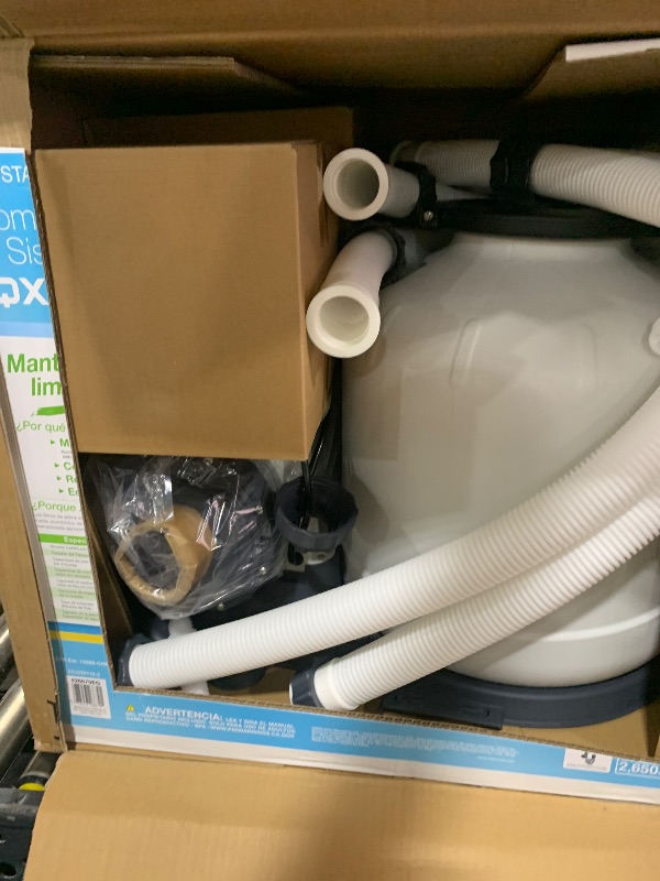 Photo 1 of INTEX 2,650 GPH Krystal Clear Sand Filter Pump and Saltwater Pool Chlorine System for Above Ground Pools, Pool Cleaner System with Automatic Timer