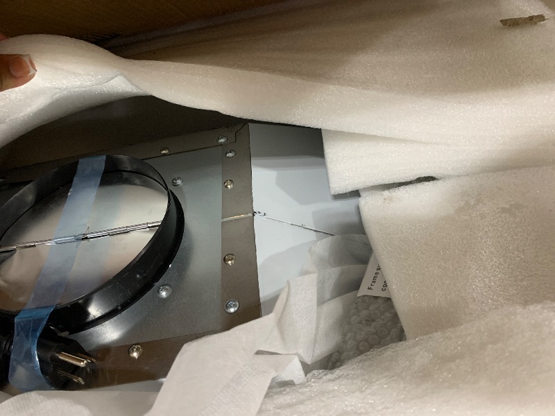 Photo 1 of 36 inch Island Range Hood Ceiling Mount 1200 CFM with 4-Speed Gesture Sensing & Touch Control, Ducted/Ductless Stainless Steel Kitchen Stove Vent Hoods with 4 LED Lights, Timer,Dishwasher-Safe Filters