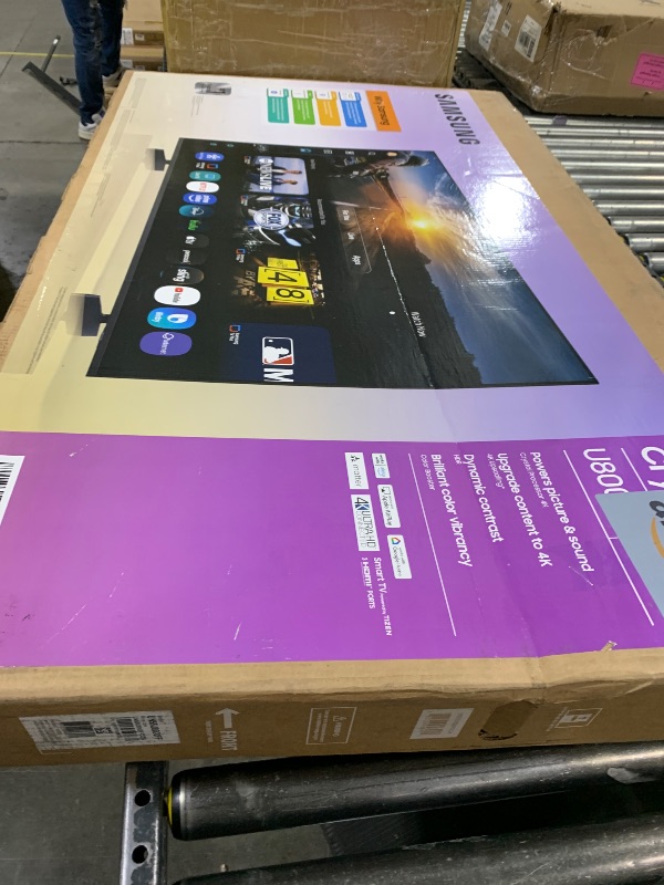 Photo 1 of Samsung 55-Inch Class Crystal UHD U8000F 4K Smart TV (2025 Model) Endless Free Content, Processor, MetalStream Design, Knox Security, Compatible with Alexa