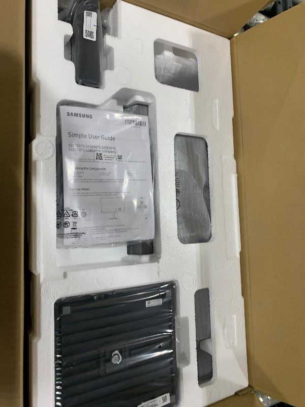Photo 1 of Samsung 27" (S30GD) Essential Monitor with IPS Panel and Tilt Only Stand, 100Hz Refresh Rate, Ergonomic Design, Advanced Eye Care, Game Mode, LS27D304GANXZA