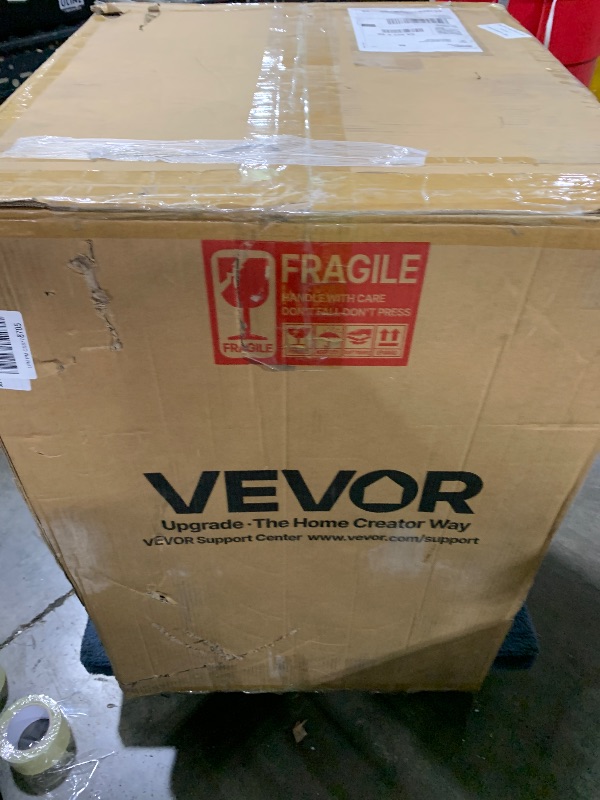 Photo 1 of VEVOR Commercial Ice Maker Machine, 200 lbs/24h with 50 lbs Storage Capacity, Built-in/Freestanding/Under Counter, Stainless Steel Ice Maker with LED Display & Self-Cleaning, for Home Bar Restaurant