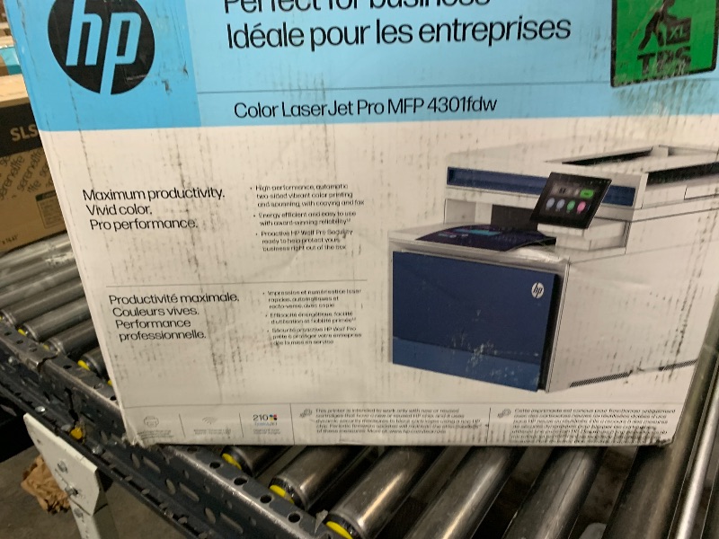 Photo 1 of HP Color LaserJet Pro MFP 4301fdw Wireless All-in-One Color Laser Printer, Scanner, Copier, Fax, Best-for-Office