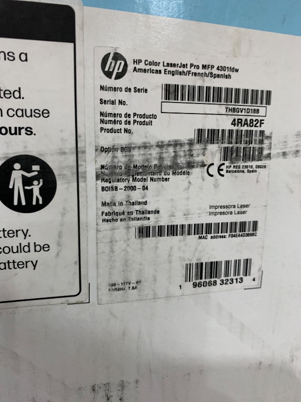Photo 1 of HP Color LaserJet Pro MFP 4301fdw Wireless All-in-One Color Laser Printer, Scanner, Copier, Fax, Best-for-Office