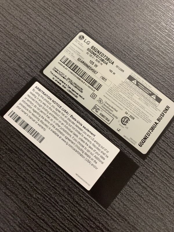 Photo 1 of LG Amazon Exclusive 65-Inch Class QNED AI 4K QNED73 Series Mini LED Smart TV w/AI Sound Pro, HDR10, AI 4K Super Upscaling, Filmmaker Mode, Wow Orchestra, Compatible with Alexa (65QNED73BUA, 2026)