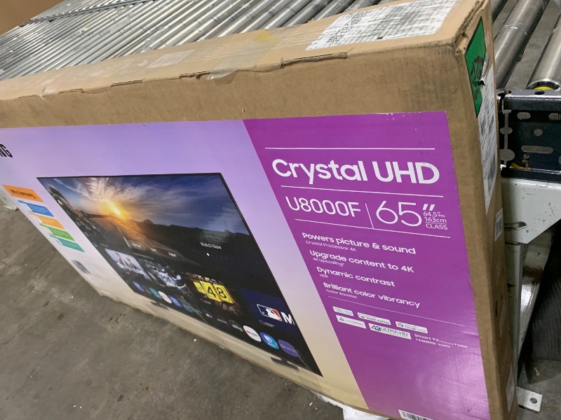 Photo 1 of Samsung 65-Inch Class Crystal UHD U8000F 4K Smart TV (2025 Model) Endless Free Content, Processor, MetalStream Design, Knox Security, Alexa Built-in