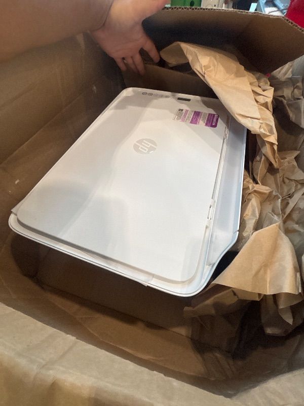 Photo 1 of ***Missing parts** HP DeskJet 2827e Wireless All-in-One Color Inkjet Printer, Scanner, Copier, Best-for-Home, 3 Month Instant Ink Trial Included, AI-Enabled (6W7F5A)
