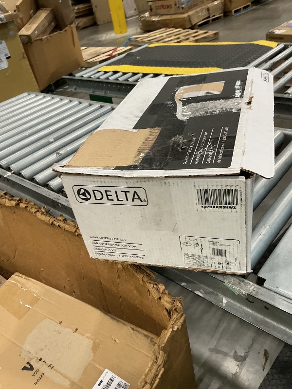 Photo 1 of ***PARTS ONLY*** 
Delta Modern 14 Series Round Rain Shower System Faucet Set, Rainfall Brushed Gold Shower Head and Handle Set, Valve Trim Kit, 10 Inch, Champagne Bronze 342702-CZ