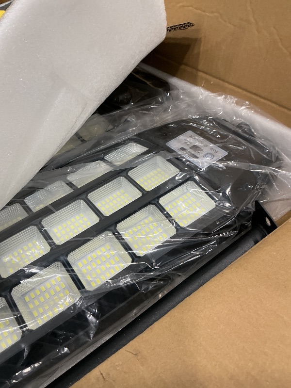 Photo 1 of 10000W Pro Large Solar Street Lights Outdoor with Thickened Shell, Commercial Grade Street Light Dusk to Dawn, Motion Sensor Solar Security Flood Light Waterproof for Yard, Driveway, Parking - 2 Pack