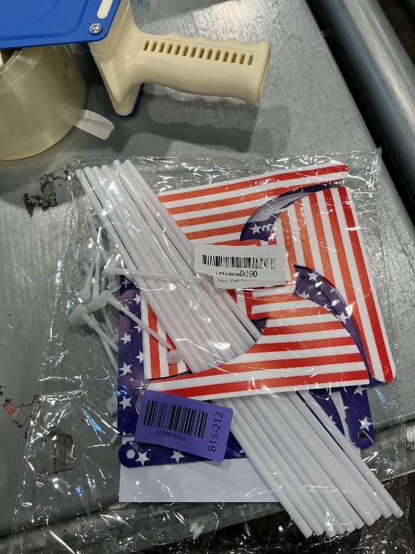 View 2 of 10Pcs American Flag Patriotic Pinwheels for Yard and Garden, Fourth of July Pinwheels Patriotic, Memorial Day Decorations, Garden Windmills