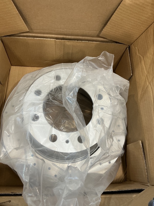 Photo 1 of ***only 2 brake rotors*** R1 Concepts Front and Rear Brake Kit Fits 2019-2024 Ram 2500, 3500| Optimum Oep Pads, Drilled Slotted Rotors| Hardware| 14.2" Front & 14.1" Rear