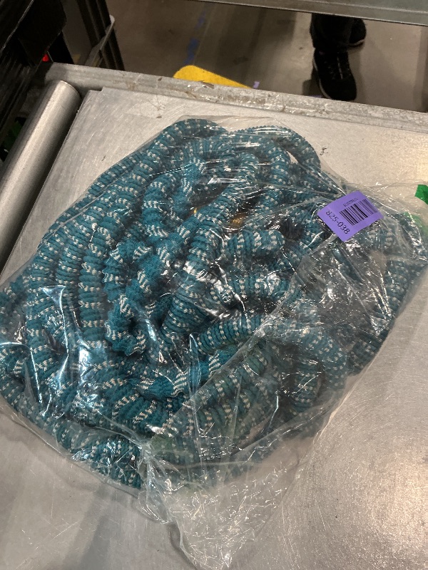 Photo 1 of 100 ft Expandable Garden Hose - Durable 3750D Fabric, 4-Layer Latex Core, Solid Brass Connectors Expanding Water hoses - 10 Spray Nozzles & Convenient Storage Bag Included