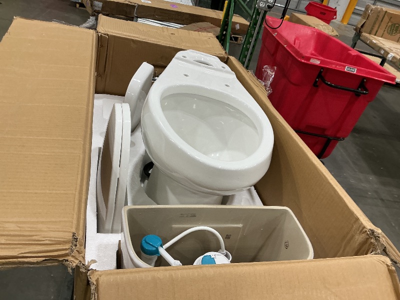 Photo 1 of 17" Elongated Dual Flush Toilet Set – Upgraded Flush, Top Dual Button, Includes Slow-Close PP Seat & Complete Tank – Eco-Conscious Family Bathroom Solution