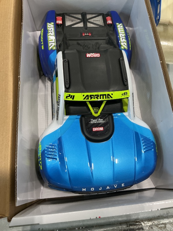 View 2 of **View Clerk Notes**ARRMA Mojave GROM 4x4 RC Desert Truck, RTR, Blue/White