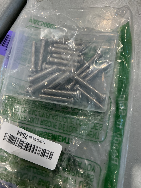 Photo 1 of 1/4-20 x 1-1/4'' (20 Pack) Pan Head Machine Screw, Phillips Drive, 304 Stainless Steel 18-8, Bright Finish, Fully Machine Thread