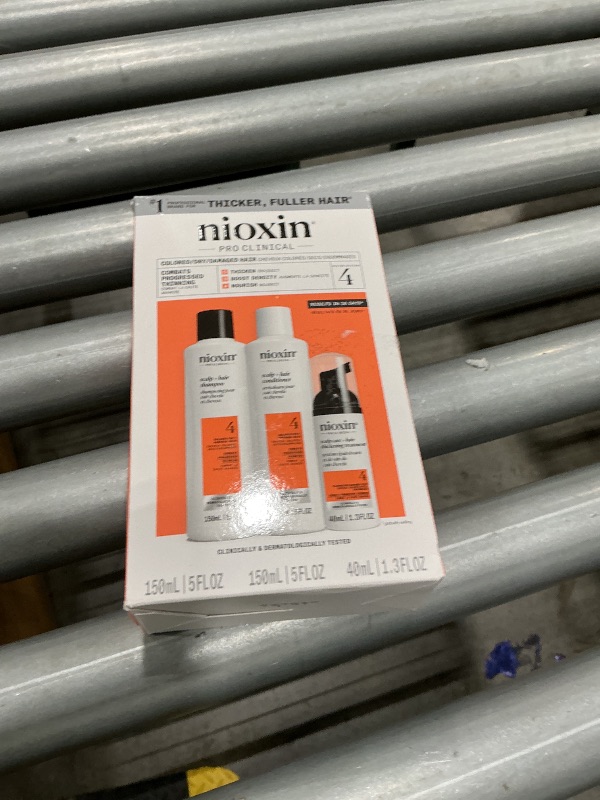 View 2 of [MISSING SHAMPOO] Nioxin Scalp + Hair Thickening System 4 | For Colored or Damaged Hair with Progressed Thinning| With Niacinamide and Biotin | Trial Size | 1 Month Supply