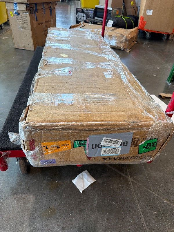 View 2 of [Missing 1 box - partial set] Brisca Full Size Upholstered Platform Bed with Trundle