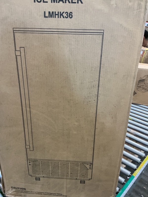 View 3 of **View Clerk Notes**RAPSUAR Under Counter Ice Maker, 95Lbs/Day with 35lbs Storage Bin, 40Pcs Cubes in 10Mins, Reversible Door, Built in Ice Machine for Home Office Commercial